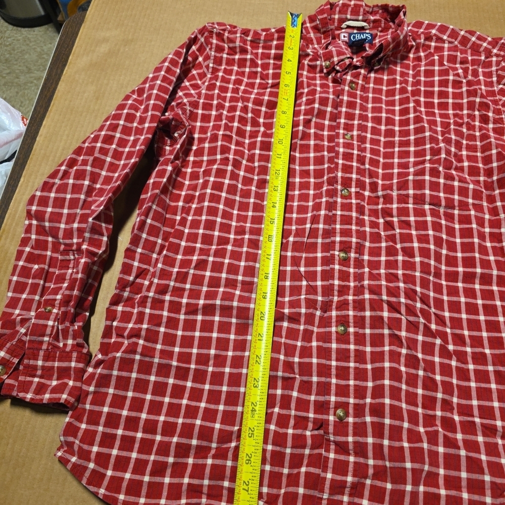 Mens Ralph Lauren Chaps Plaid Button Down Long Sleeve Shirt Sz XL - Picture 3 of 5